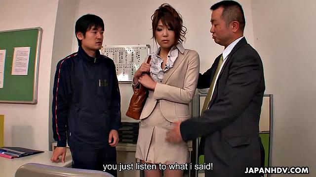 Yuuno Hoshi's secret is out, she fucks men