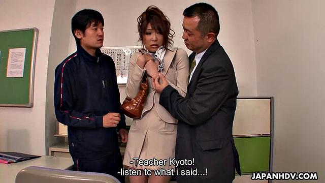 Yuuno Hoshi's secret is out, she fucks men