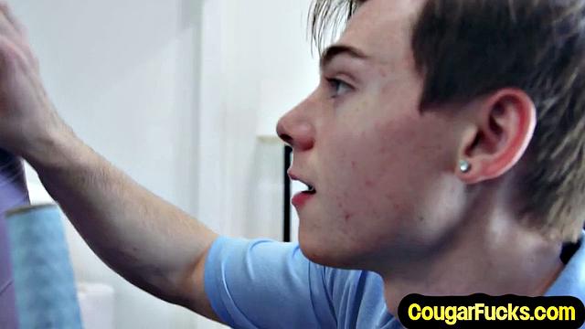 Stunning Big-Titted Cougar Drilled