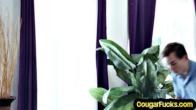 Stunning Big-Titted Cougar Drilled