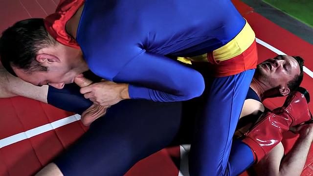 Cosplay amateur in wrestling anal till facial