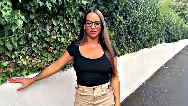 French Girl Mila and her HUGE come back in front of the camera