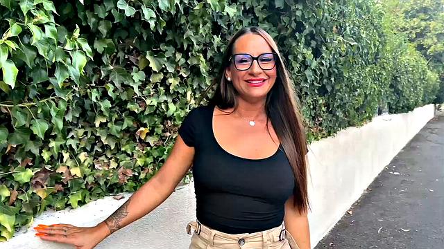 French Girl Mila and her HUGE come back in front of the camera