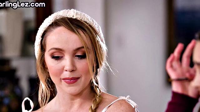 69 loving lesbian babes enjoy sex on the couch