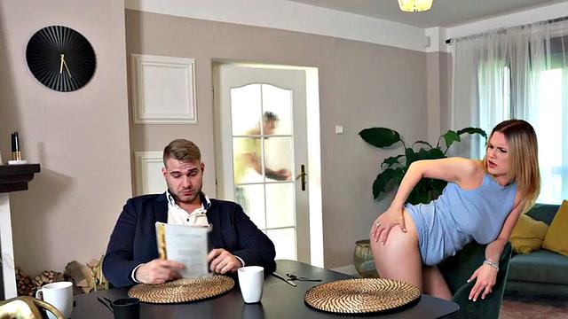 Stunning cock-hungry blonde fucked