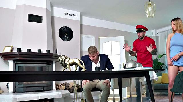 Stunning cock-hungry blonde fucked