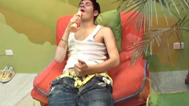We look in on Latin cutie Samuel seated with a hard cock in one hand and a dildo in the other. After getting completely naked it's obvious this boy isn't going to get anything done without some anal stimulation.