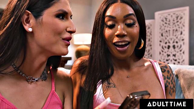 Jewelz Blu Takes Double Cumshots In Anonymous TRANS DP With Zariah Aura & Leilani Li!!