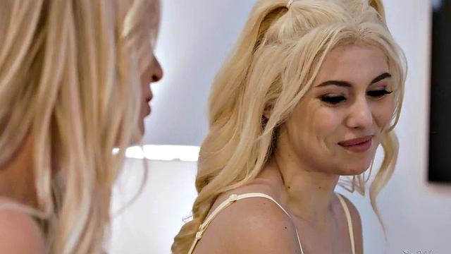 Lez bae seduces perverted lez b4 eating her pussy out