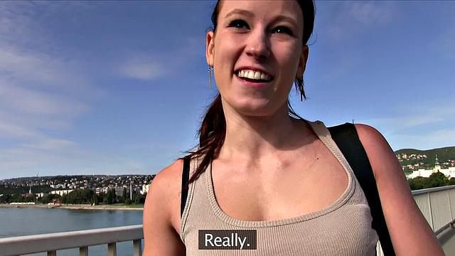 Money Makes Athletic Beauty Jump On Stranger's Dick