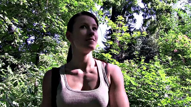 Money Makes Athletic Beauty Jump On Stranger's Dick