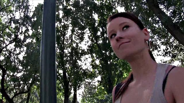 Money Makes Athletic Beauty Jump On Stranger's Dick