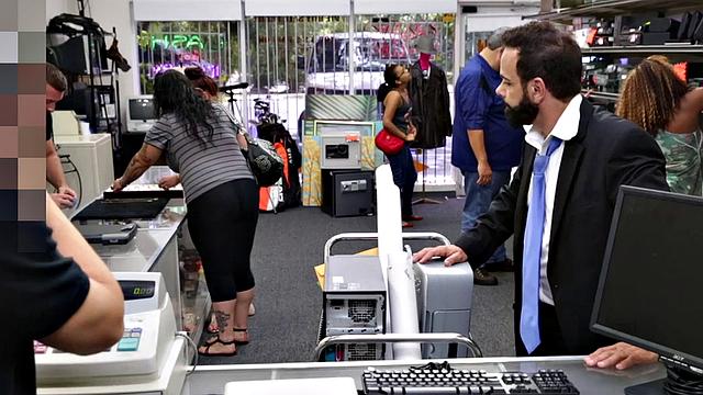 Desperate office straight ravaged by shop owner
