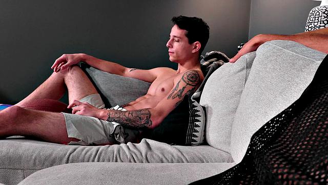 Sportive stud barebacks BFs hairy asshole