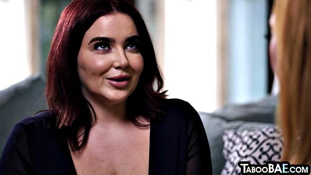 Big-titted horny babe pussylicked by GF