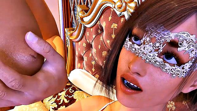 Big tits babes having sex in the bedroom