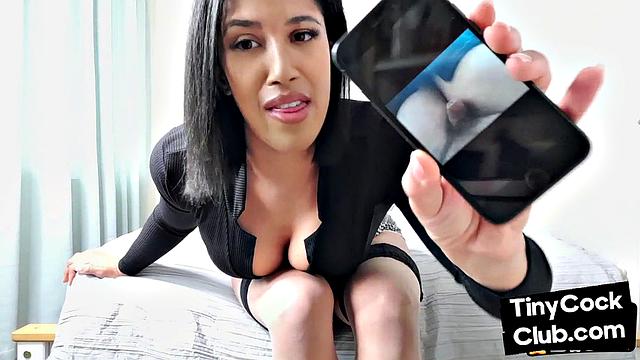 Small men disgraced by SPH domina in dirty talking vid