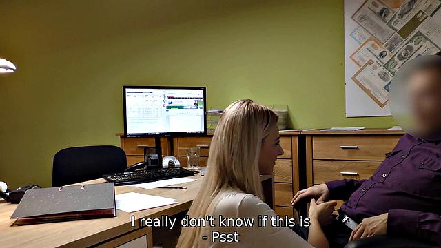 Likable woman needs money but the creditor wants to bang her