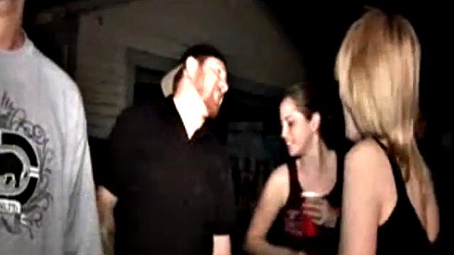 Pussy fucked college babe is ground hard