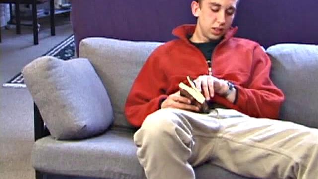 Chad Wiley turns on a porn video and soon releases a huge uncut cock. Leaning back with his boxers tucked just under his balls, Chad starts stroking it.