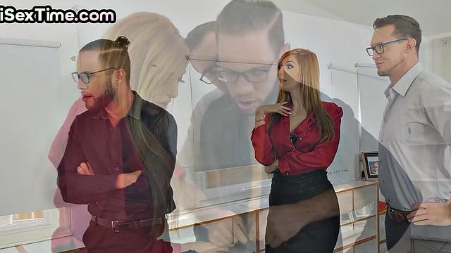 Bisexual threeway with sluts