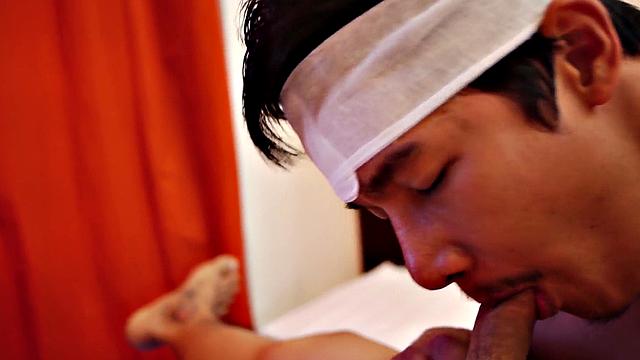 Enema Asian twink checked by perv doctor at home