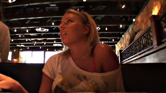 Check out these hot young sluts in red lighting stripping down to their tightest titties!