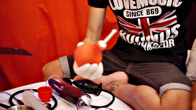 Real anal inspection by doctor