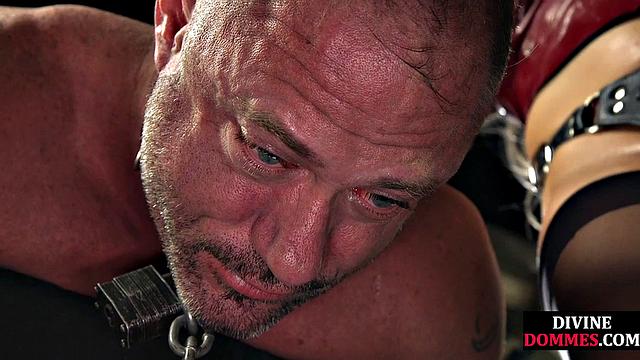 Stunning domina whipping pathetic