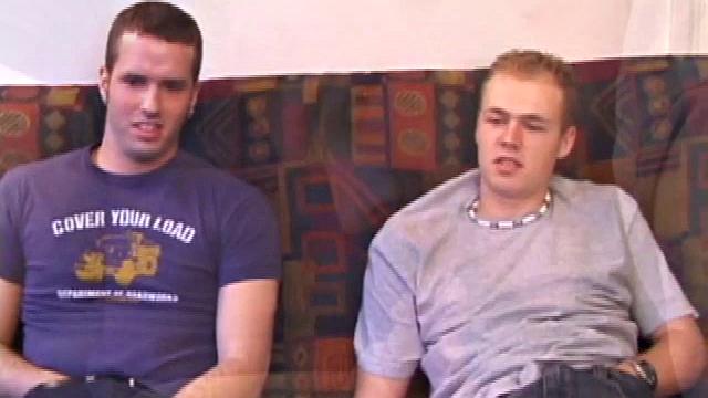 Brett comes in the house and finds Elijah playing video games. He puts on a porn video and announces he's horny. Soon these guys are only interested in each other, when the pants come off.