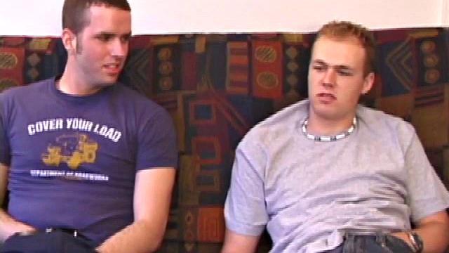 Brett comes in the house and finds Elijah playing video games. He puts on a porn video and announces he's horny. Soon these guys are only interested in each other, when the pants come off.