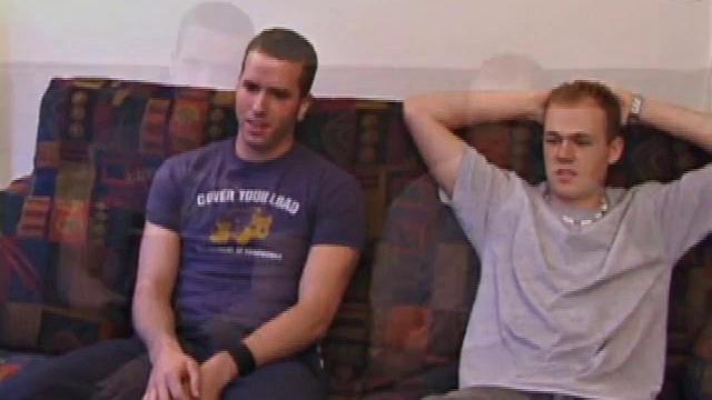Brett comes in the house and finds Elijah playing video games. He puts on a porn video and announces he's horny. Soon these guys are only interested in each other, when the pants come off.