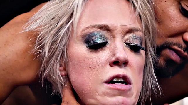 Obedient office MILF fucked by BBC while buttspanked