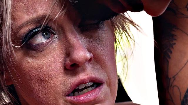 Obedient office MILF fucked by BBC while buttspanked