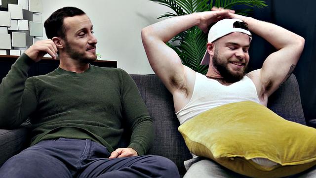 HETEROFLEXIBLE - Seduced Hung Straight Hunk Creampies His Hot Gay Roommate
