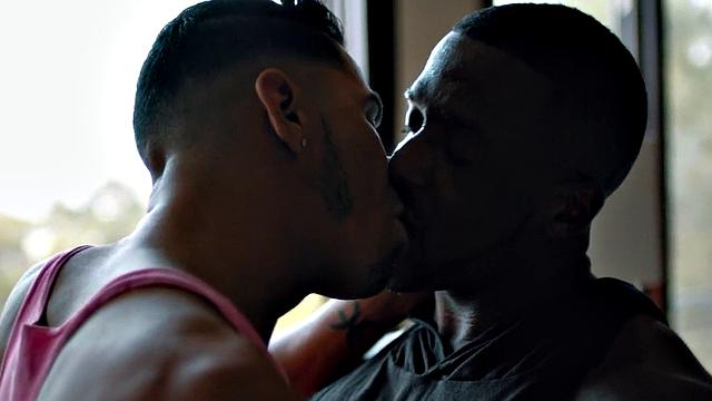 Massive Black hunk gets pounded in anal by his BF