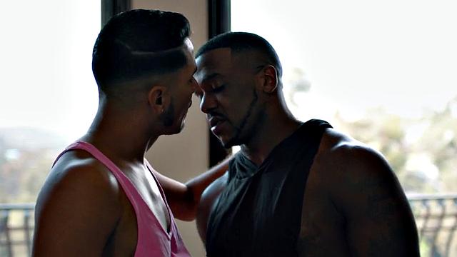 Massive Black hunk gets pounded in anal by his BF