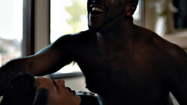 Massive Black hunk gets pounded in anal by his BF