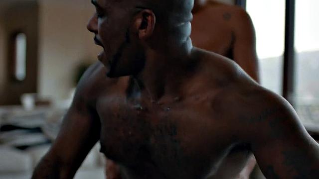 Massive Black hunk gets pounded in anal by his BF