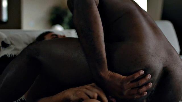 Massive Black hunk gets pounded in anal by his BF