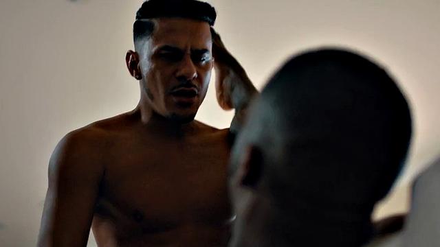 Massive Black hunk gets pounded in anal by his BF