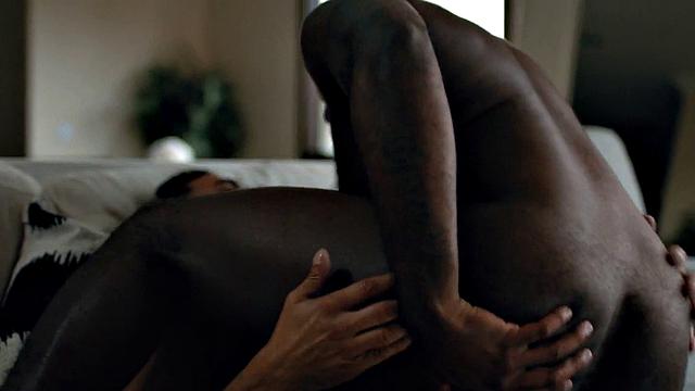 Massive Black hunk gets pounded in anal by his BF