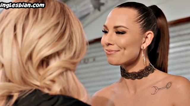 Glamour girl with pierced tits got seduced at casting