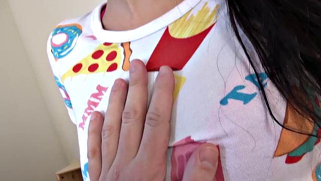 Cute Teen in Glasses Sucks like a Slut