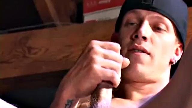 Shane Strokes His Dick