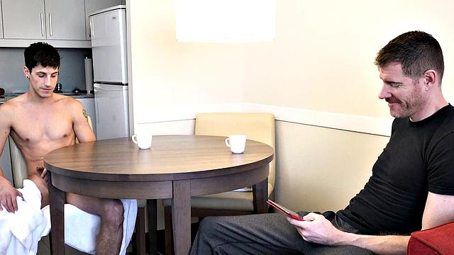 Tiny twink analyzed in tight asshole by daddy at home