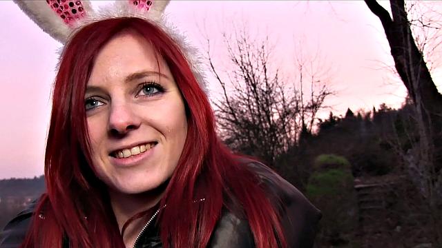 Hot Easter Bunny Fucked Outside