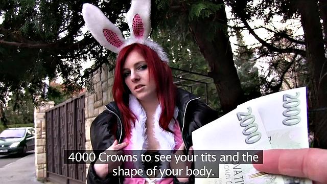 Hot Easter Bunny Fucked Outside