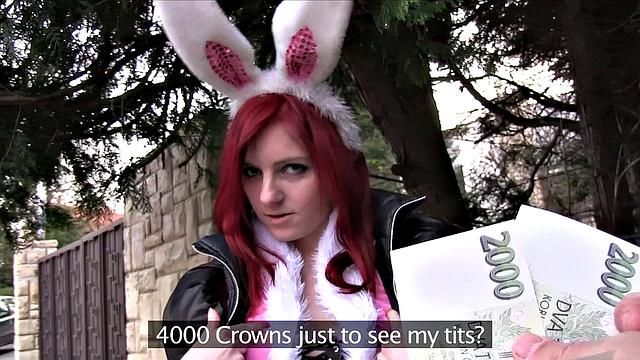 Hot Easter Bunny Fucked Outside