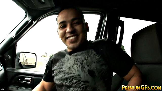 Bukkake whore rides hard dick